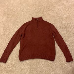 Men’s Croft and Barrow quarter zip sweater, size L